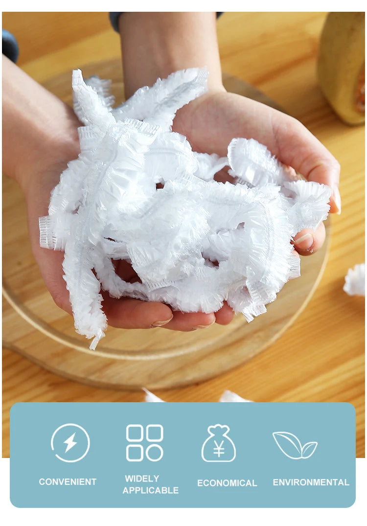 Disposable Food Storage Covers Bags for Bowls Plates Dishes Shower Cap Reusable Food Storage Elastic Fresh Keeping Silicone Lid