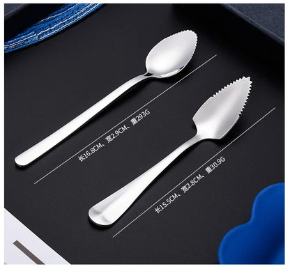 304 Stainless Steel Salad Spoon Fork Spoon Set Spoon Gift Fork Fruit Fork Soup Spoon Western Food Fork Spoon Children's Spoon