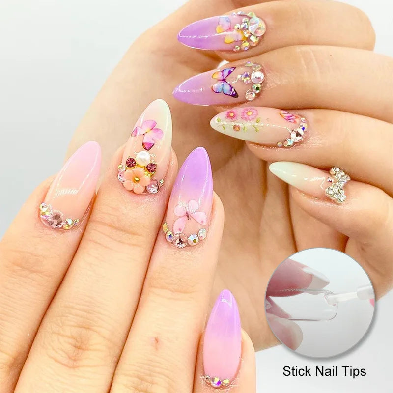 1 Bottle Fast Drying Nail Glue for False Nails 3D Rhinestone Decoration Professional Glue for Extension Manicure Adhesive Tools