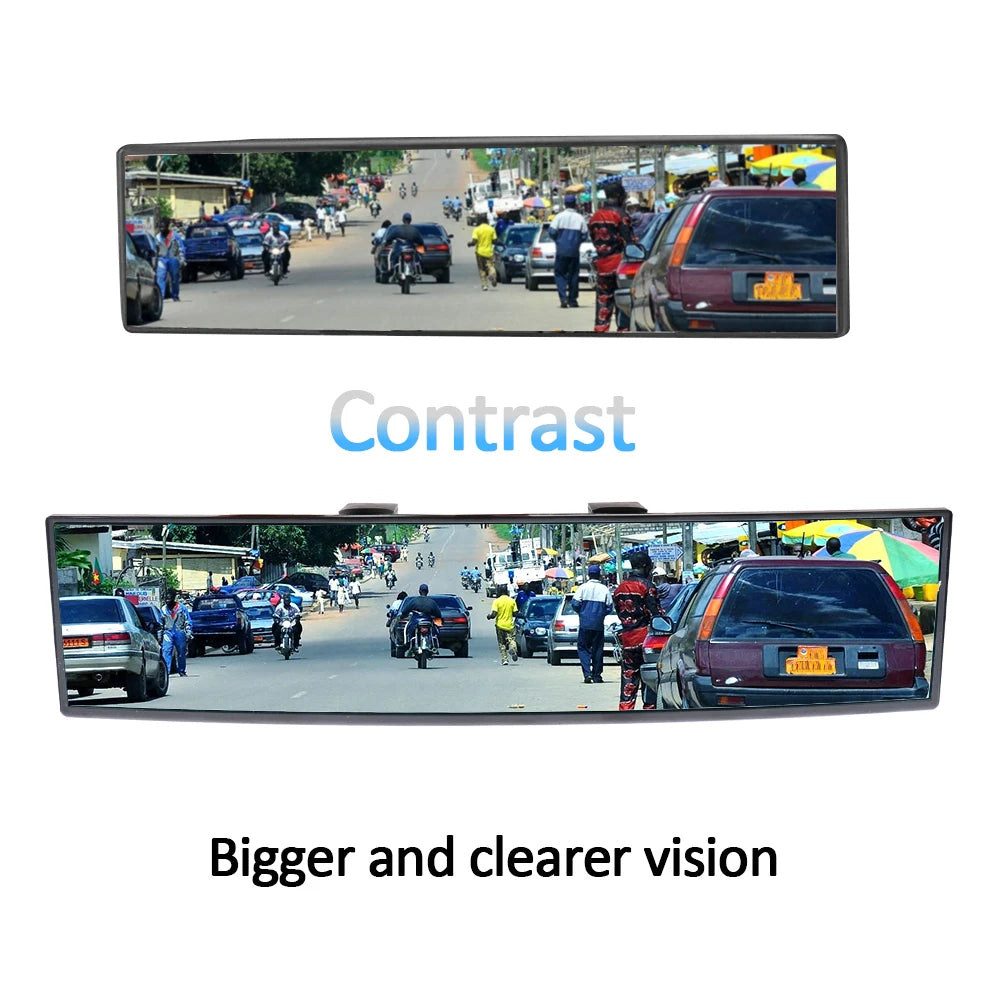 Anti-glare Car Interior Accessories Car Rear View Mirror Angle Panoramic Baby Rearview Mirror 300mm Large Vision