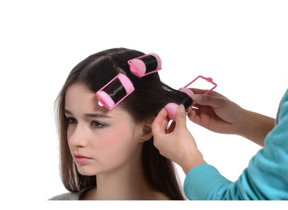 2 Packs 20mm Sponge Hair Rollers Foam Curlers with Buckle Soft Pillar Locking Closure Curling Cute Roller Wave Formers Hair 1544