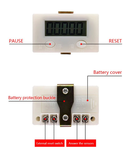 Electronic digital 5 display counter proximity Industrial magnetic sensor switch punch counter automatic induction counter meter
