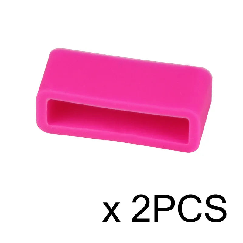 2PCS Watch Accessories Silicone Bezel Ring Watch Loop For Rubber Strap Loop Rubber Band Buckle With Ring Withings Loop