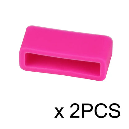 2PCS Watch Accessories Silicone Bezel Ring Watch Loop For Rubber Strap Loop Rubber Band Buckle With Ring Withings Loop
