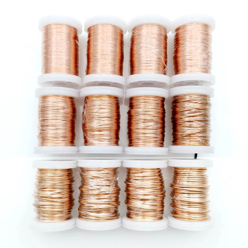 0.13mm 0.25mm 0.51mm 1mm 1.25mm copper wire Magnet Wire Enameled Copper Winding wire Coil Copper Wire Winding wire Weight 100g