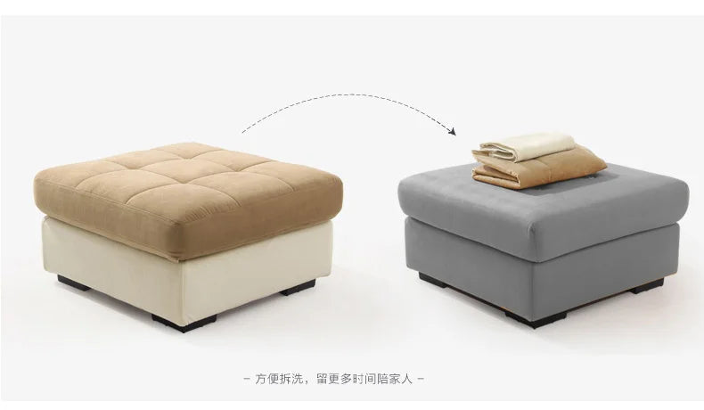 Living Room Sofa set U Home Furniture modern linen hemp fabric sectional sofas American country muebles de sala moveis para casa