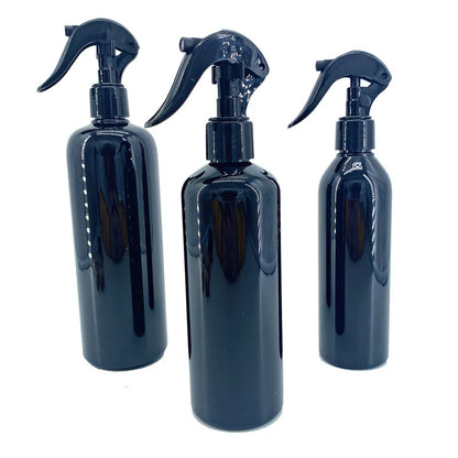 500ml 300ml 250ml Trigger Sprayer Atomizer Black PET Mist Spray Bottle for Cleaning Detergent  10pcs/lot P304