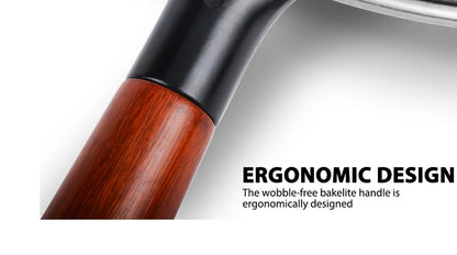 Konco Handmade Iron Wok Traditional Cookware Iron Pot Non-coating Healthy Wok Gas Cookware-30/32/34CM