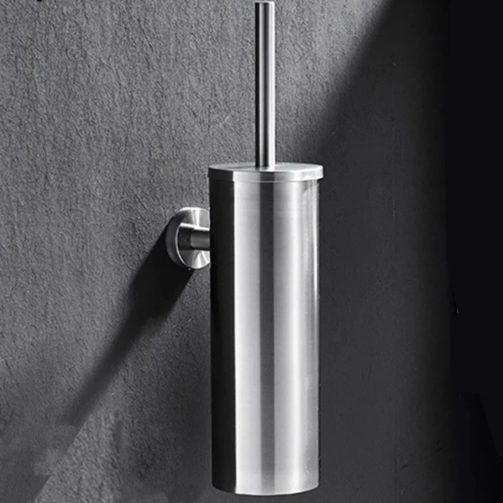 Black Stainless Steel Square Wall-mounted Bathroom Accessories Toilet Brush