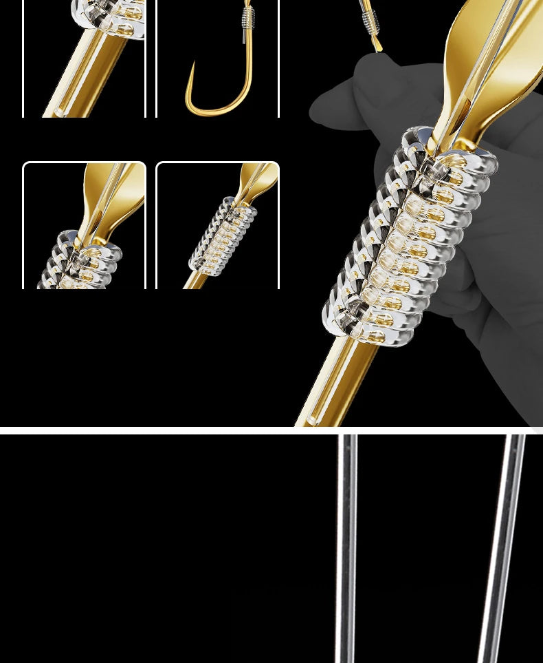 Double Hook Link Sub-line Crucian Carp Fishing Hooks Barbed Fish Hook Set with Fishing Line Fish Gear Anzuelos De Pesca Mar