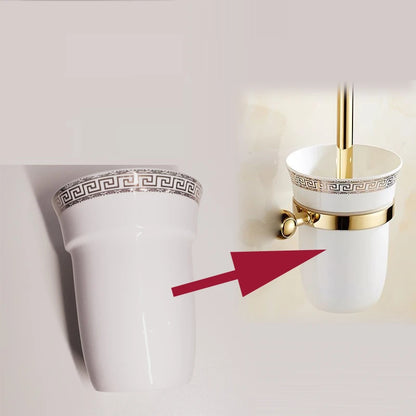 . Bathroom accessories Ceramic Toilet Brush Cup for toliet brush holder parts