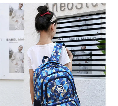 School Bags for Teenagers Girls Schoolbag Large Capacity Boys Printing School Backpack Set Rucksack Bagpack Kids Cute Book Bags