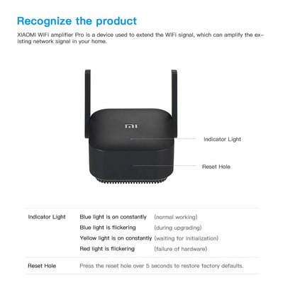 Original Xiaomi mijia Wifi Amplifier Pro 300M 2.4G Repeater Network Expander Range Extender Roteader Mi Wireless Wi-Fi Router