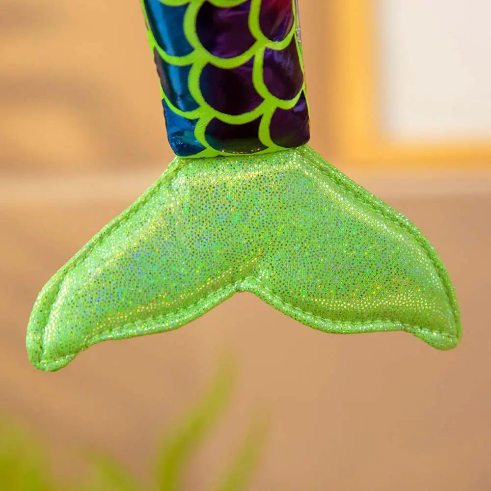 Plush Toy Cartoon Mermaid Humanoid Doll Mini Pillow Child Comfortable Stuffed Plush Toy Cute Doll Comfortable Pillow Gifts 30cm