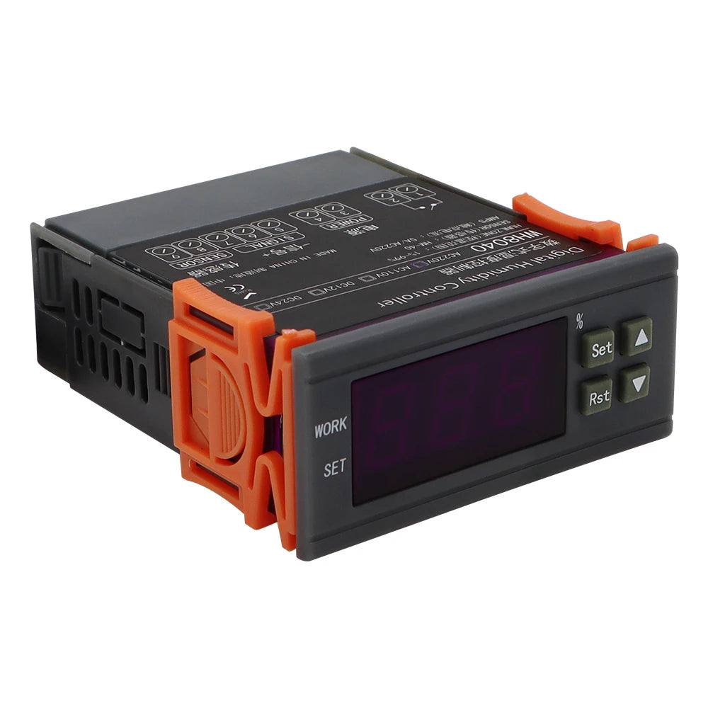 WH8040 Temperature&Humidity Controller 1% ~ 99% Air Refrigeration Thermostat for Home Fridge Lab Cooler 12V/24V/220V