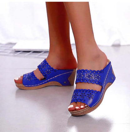 Women's sandal Wedge women shoes Summer Beach Sandal Women Fashion Gladiator Flat shoes gladiator sandal women Sandalias mujer