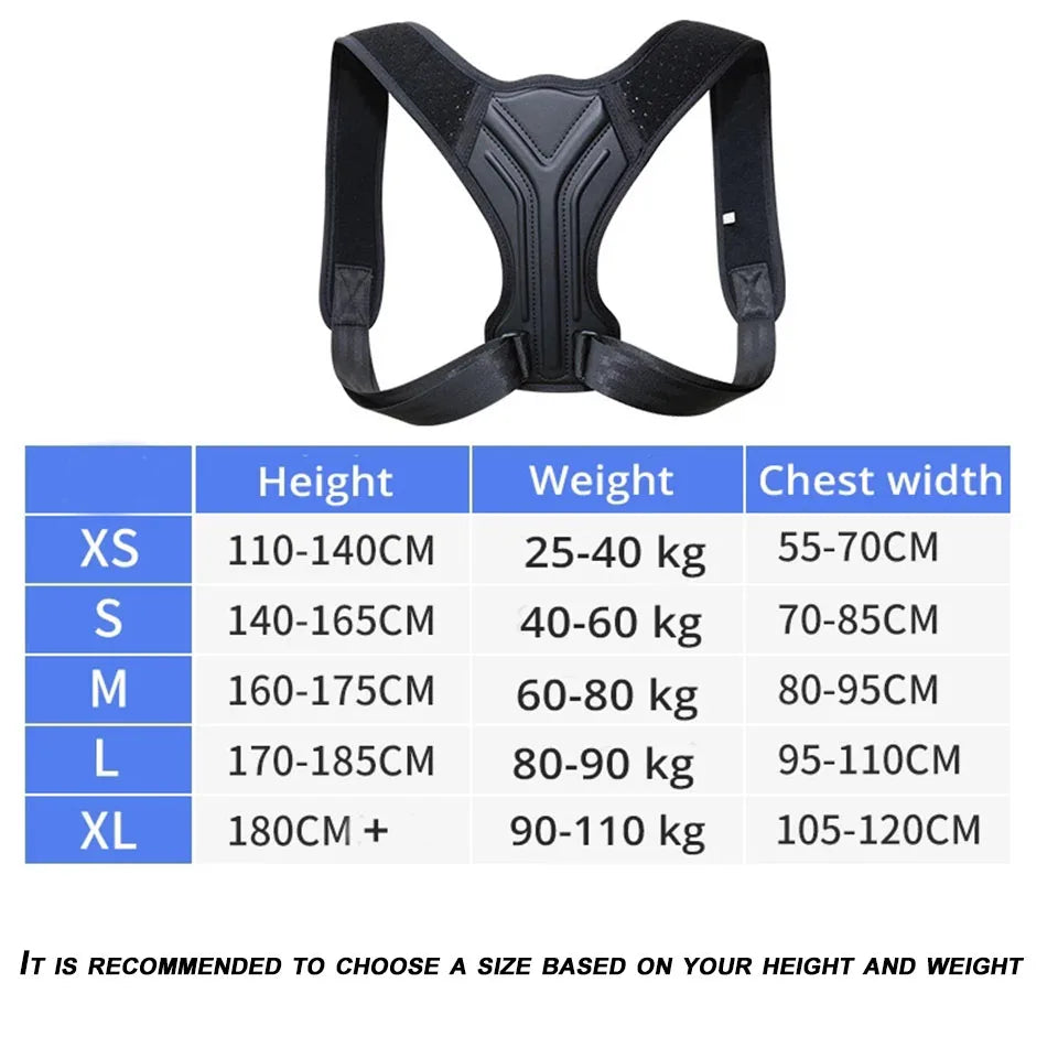 Posture Corrector Back Brace Adjustable Posture Brace for Upper Back Shoulder Pain Relief Posture Trainer Spine Posture Support