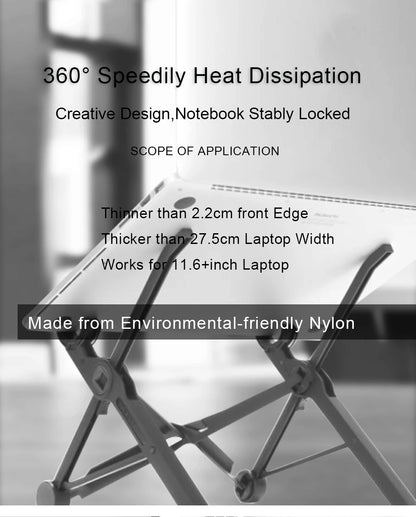 NEXSTAND K2 Laptop Stand Folding Portable Laptop Stand Viewing Angle Height Adjustable Bracket Laptop Accessories Notebook Stand