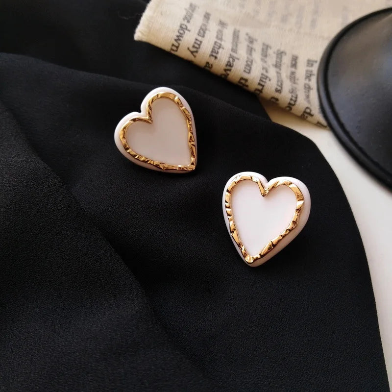 Daily Red Hearts Girls Doop Earrings Love Funny Bohemian Earrings 2024 Fashion New Women Accessories