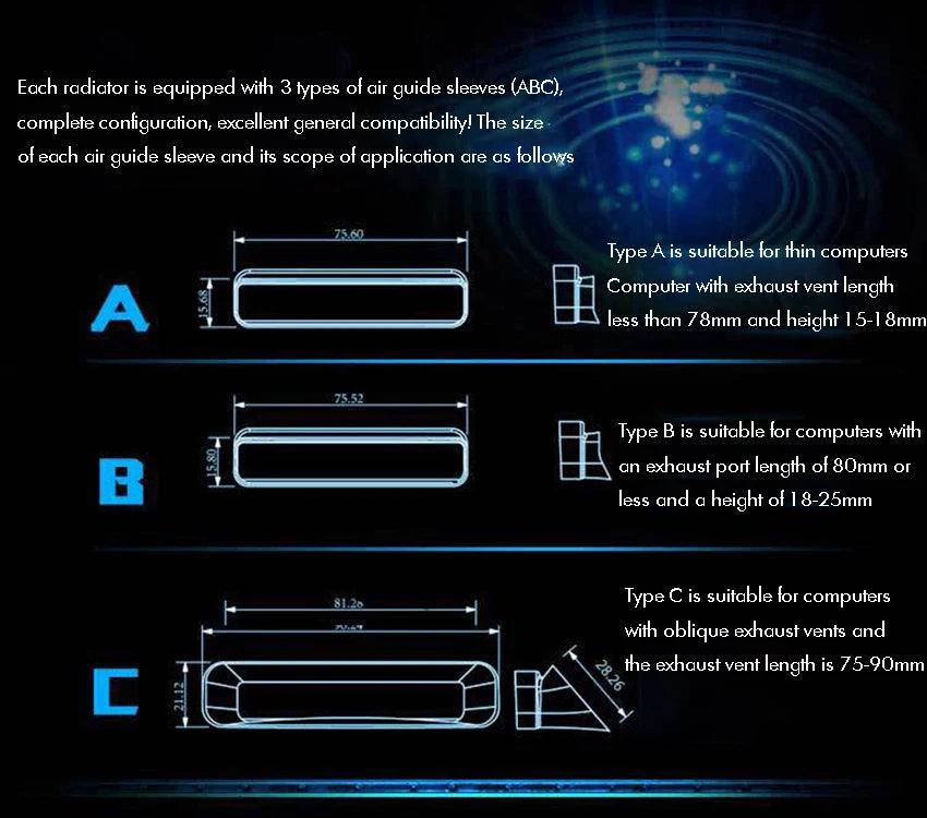 Portable Laptop Cooler External Extracting Laptop Cooling Fan Air Cooler Notebook USB Cooling Pad Laptop Accessories