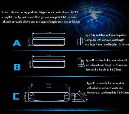 Portable Laptop Cooler External Extracting Laptop Cooling Fan Air Cooler Notebook USB Cooling Pad Laptop Accessories