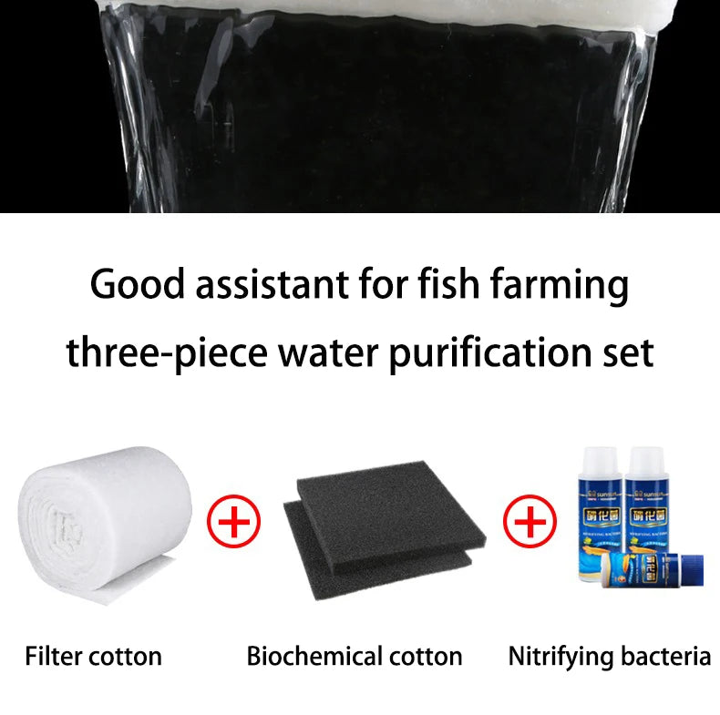 Thickened Fish Tank Filter Cotton White Cotton Aquarium Biochemical Cotton Double Green White Cotton Water Purification Filter