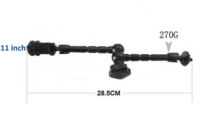 Tablet Stand Adjustable Friction Articulating Magic Arm Clamp With 1/4" Thread Adapter for Tablet Phones 4-11 inches iPad Holder