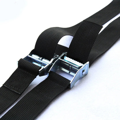 New 6M*25mm Black Tie Down Strap Strong Ratchet Belt Luggage Bag Cargo Lashing With Metal Buckle Dropshipping