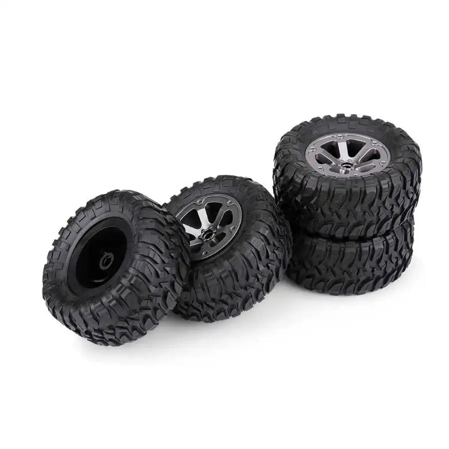 4Pcs 1:16 Crawler Tires Rubber Anti-skid Tyres RC Accessory Remote Control Militaty Car Part