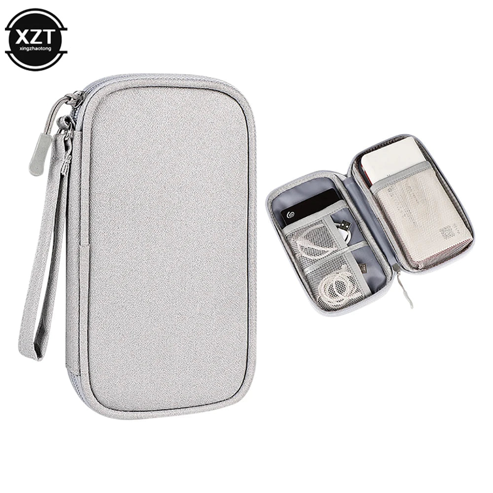 Portable 20000mAh Power Bank Bag External Battery Carrying Pouch for Charger, USB Cable, Hard Drive, Earphones