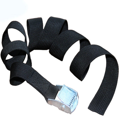 New 6M*25mm Black Tie Down Strap Strong Ratchet Belt Luggage Bag Cargo Lashing With Metal Buckle Dropshipping