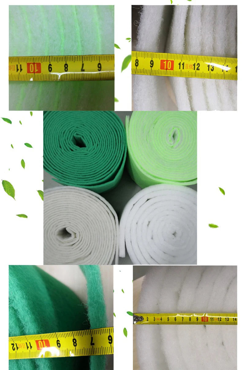Thickened Fish Tank Filter Cotton White Cotton Aquarium Biochemical Cotton Double Green White Cotton Water Purification Filter
