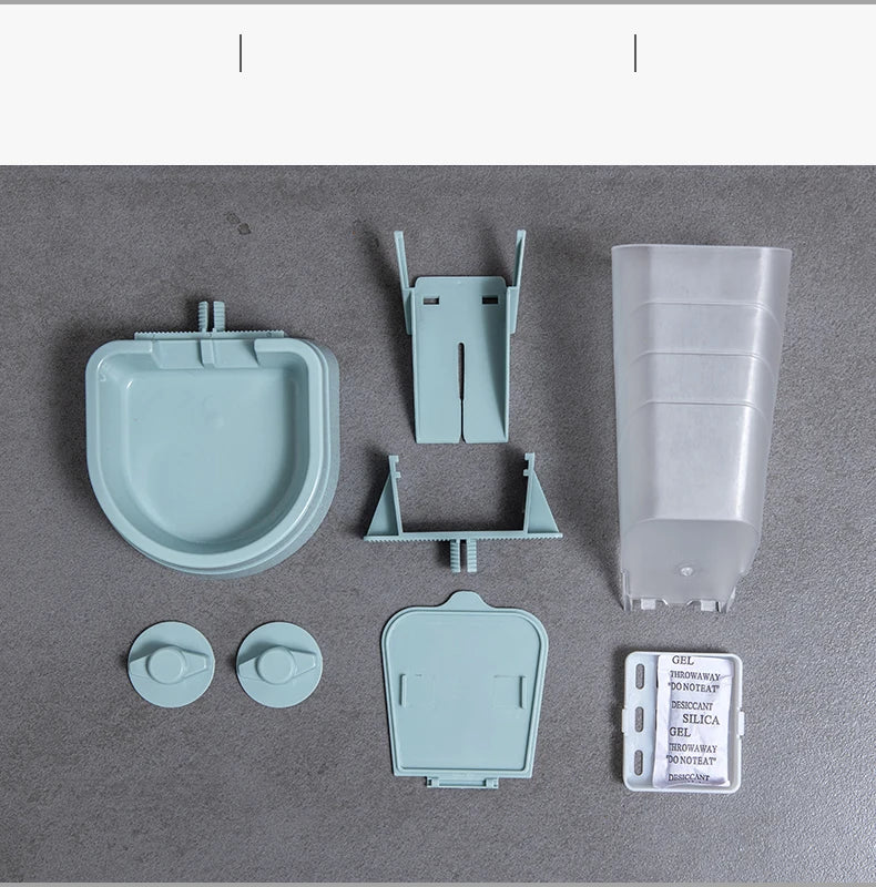 Automatic Pet Feeder Cage Hanging Bowl Water Bottle Food Container Dispenser For Puppy Cats Rabbit Birds Pet Feeding Product