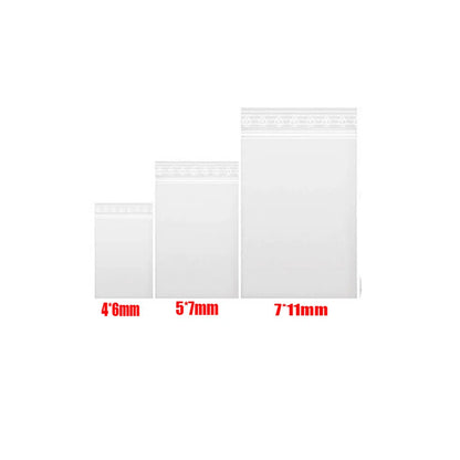 100Pcs Small Clear Plastic Bag Food Packaging Pouches Grip Self Seal Resealable Baggies Baggy Home Storage Bags