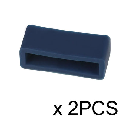 2PCS Watch Accessories Silicone Bezel Ring Watch Loop For Rubber Strap Loop Rubber Band Buckle With Ring Withings Loop