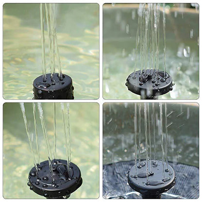 Waterfall Fountain Mini Solar Water Fountain Pool Pond Garden Decoration Outdoor Bird Bath Solar Powered Fountain Floating Water