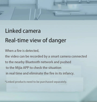 Xiaomi Smoke Detector Honeywell Sensor Fire Alarm Audible&Visual Alarm Work With Bluetooth-compatible Gateway Smart Remote APP