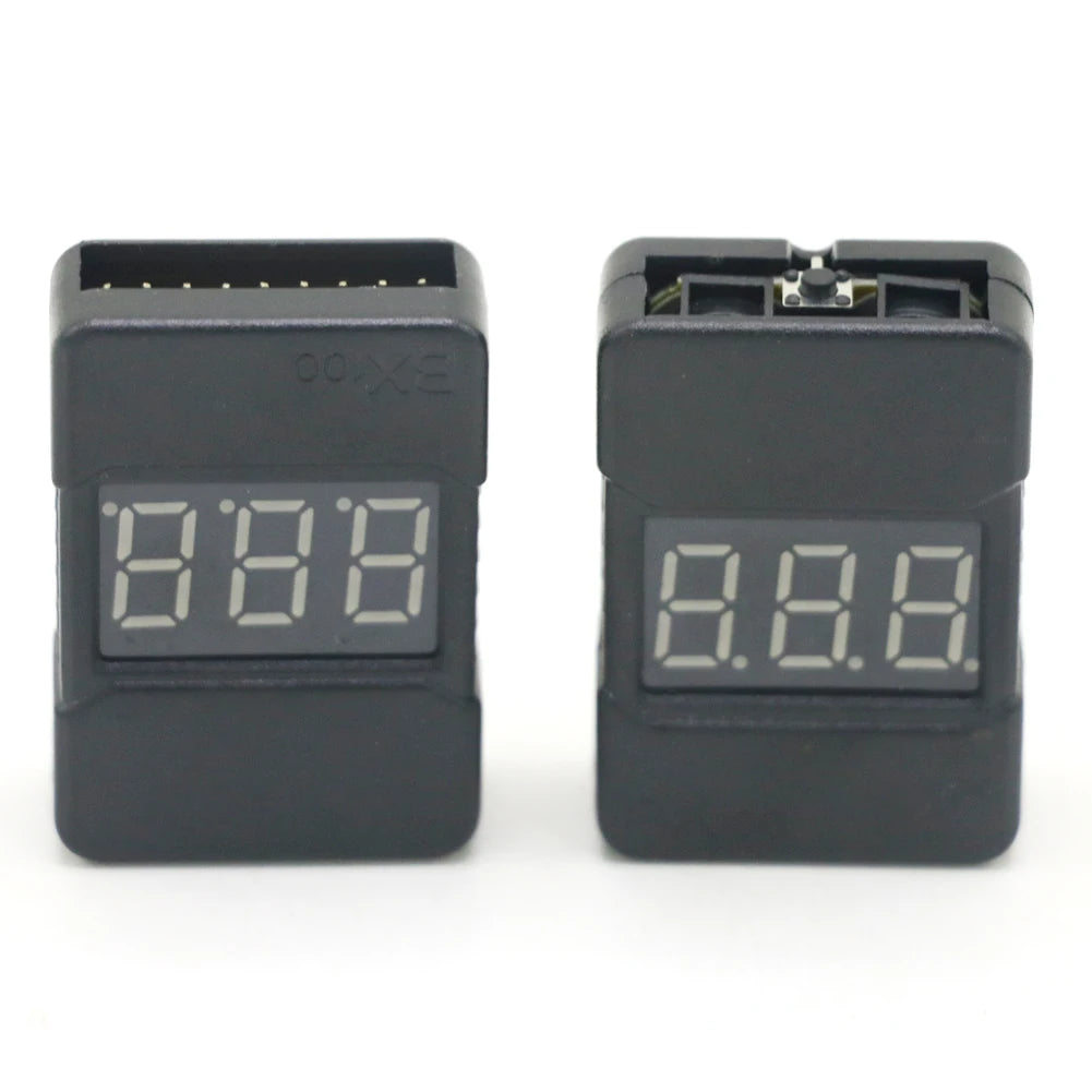 BX100 1-8S Lipo Battery Voltage Tester/ Low Voltage Buzzer Alarm/ Battery Voltage Checker with Dual Speakers