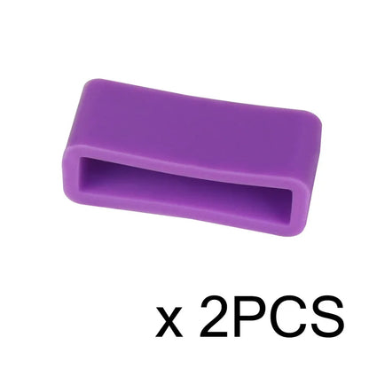 2PCS Watch Accessories Silicone Bezel Ring Watch Loop For Rubber Strap Loop Rubber Band Buckle With Ring Withings Loop