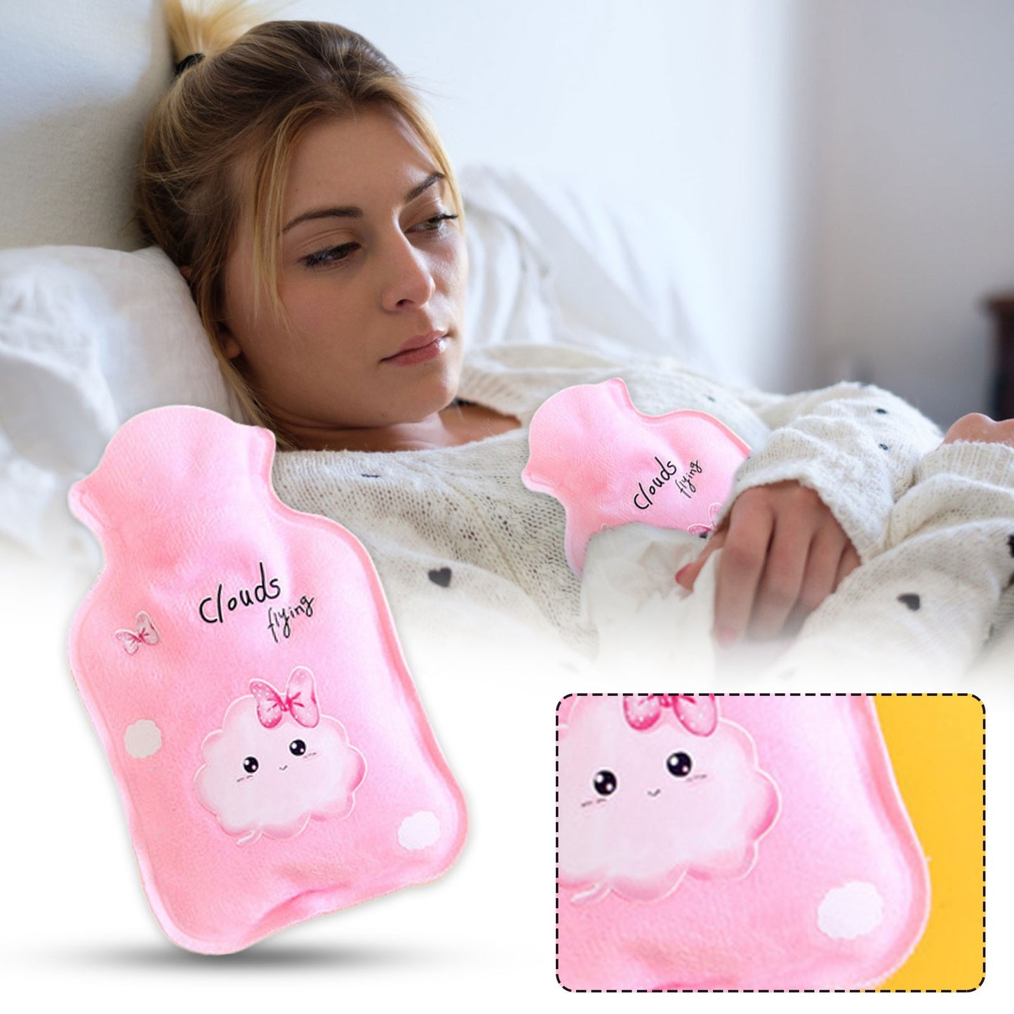 Top Selling Water-filled Hot Water Bottle Portable Water Hot Water Bottle Small Hot Water Bag Household Merchandises