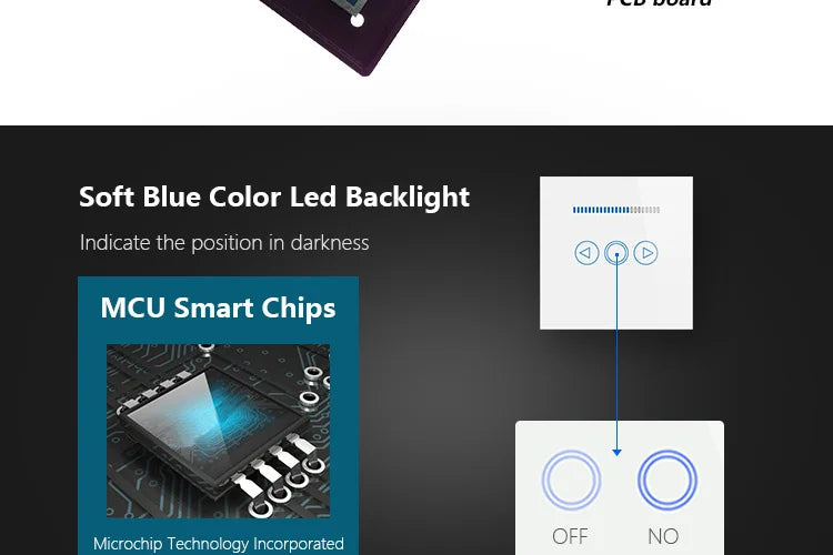 Smart Home EU Dimmer Switch White Crystal Glass Wireless Remote Control Light Dimmer Switch 500W,110-240V RF Switch 220V