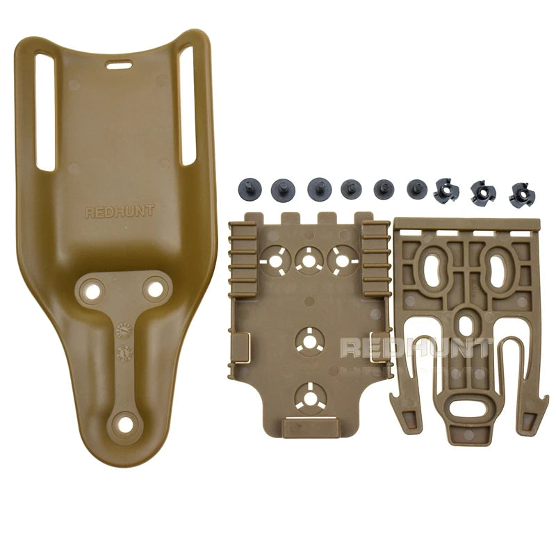 Gun Hoster Accessories Mid-Ride Belt Loop Adapter Loop Mid-Ride Drop Low-Ride Universal Belt Loop Quicck Locking Kit