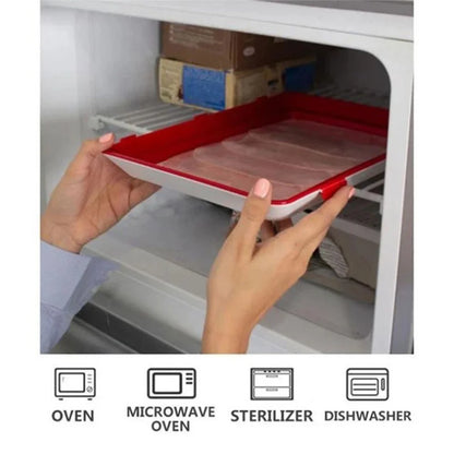Creative Food Fresh-keeping Tray Food Vacuum Fresh-keeping Clapboard Refrigerator Food Storage