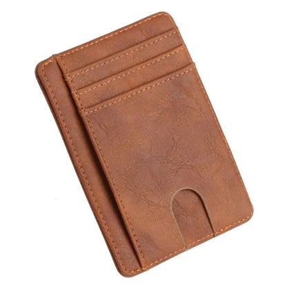 RFID Blocking Leather Wallet Credit Holder Purse Money Case for Men Women My28 21 Dropshipping