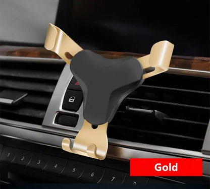 Gravity Car Holder For Phone Air Vent Clip Mount Mobile Cell Stand Smartphone GPS Support For iPhone Xiaomi In Car No Magnetic