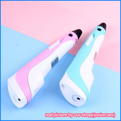 3D Pen 3d Printing Pen DIY Drawing Pens PLA Filament With USB PU Travel Case Birthday Christmas Gift For Kids Children