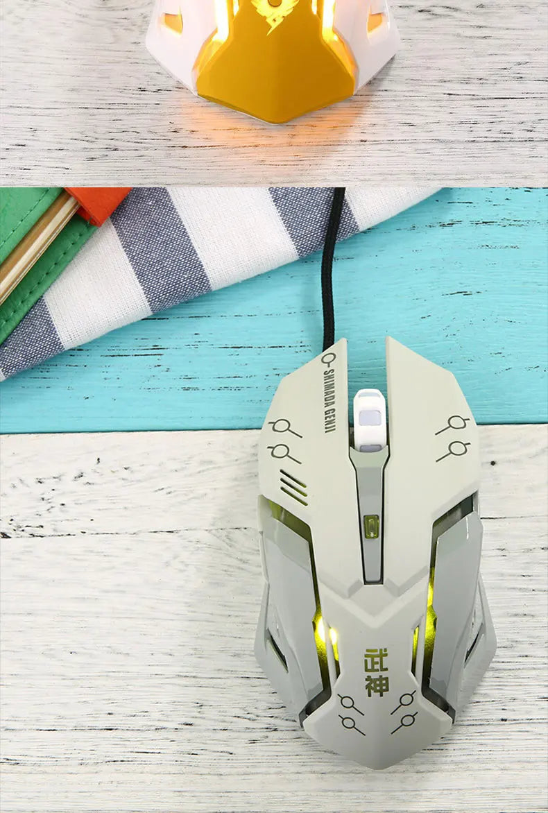 New 2022 Silent Wired Computer Mouse LED Backlight Ergonomic PC Notebook Computer Mouse Variety Optional Computer Accessories