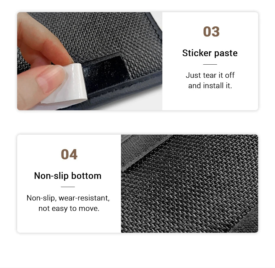 Multifunction Car Organizers Pocket Bags For Car Storage Box Collecting Bag For Cards Phone Key Sticky Pouch In Car Interior