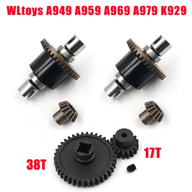 WLtoys A949 A959 A969 A979 A959-B A969-B A979-B RC Car spare part Car bottom A949-23/A959-B-27 Upgrade metal differential Parts