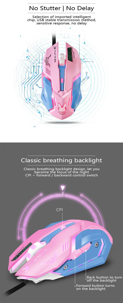 New 2022 Silent Wired Computer Mouse LED Backlight Ergonomic PC Notebook Computer Mouse Variety Optional Computer Accessories